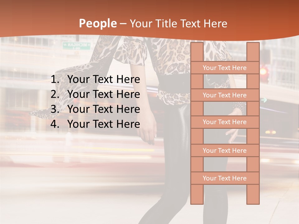 Urban Fashion Models PowerPoint Template