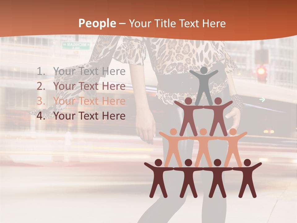 Urban Fashion Models PowerPoint Template