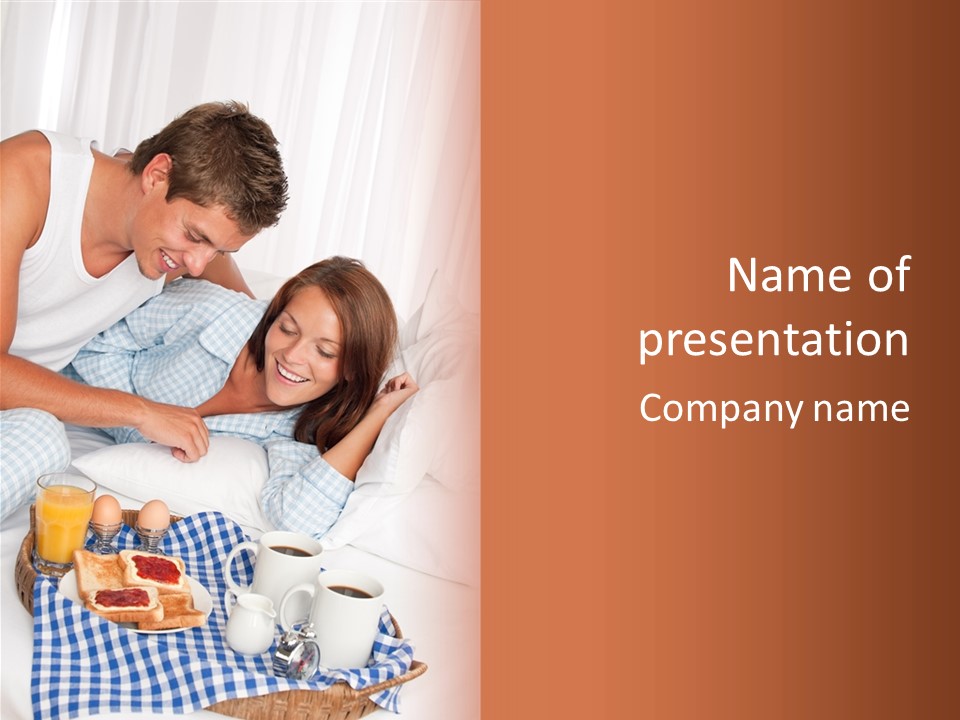 Juice Couple Pleasure PowerPoint Template