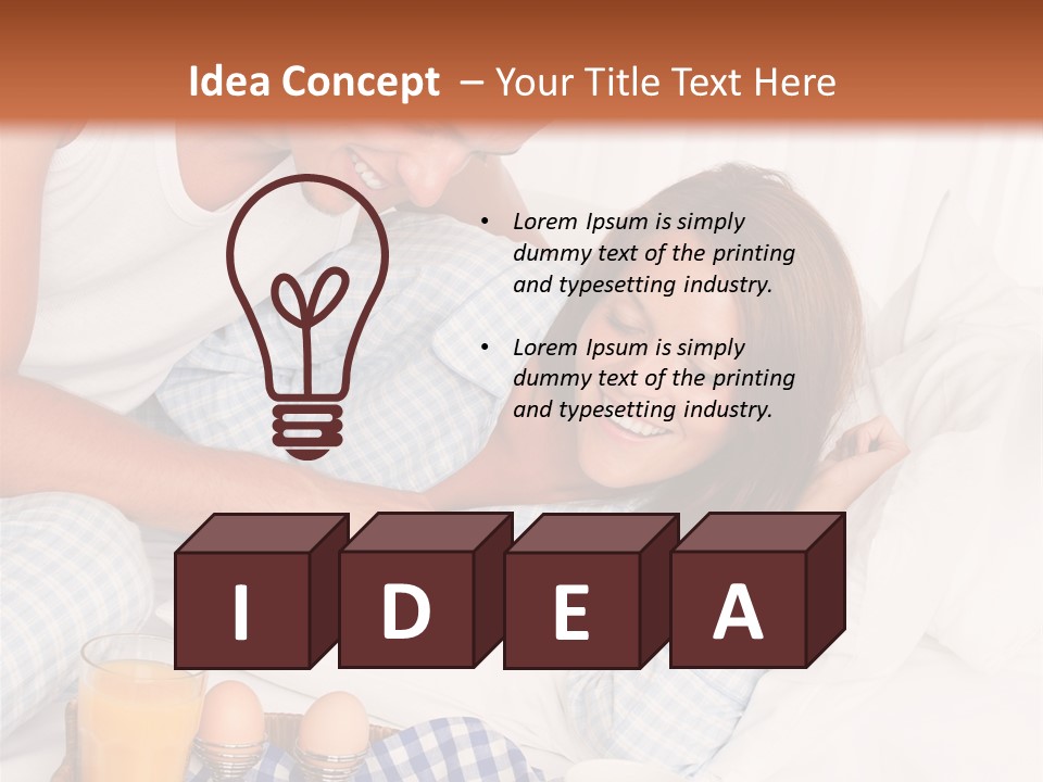 Juice Couple Pleasure PowerPoint Template