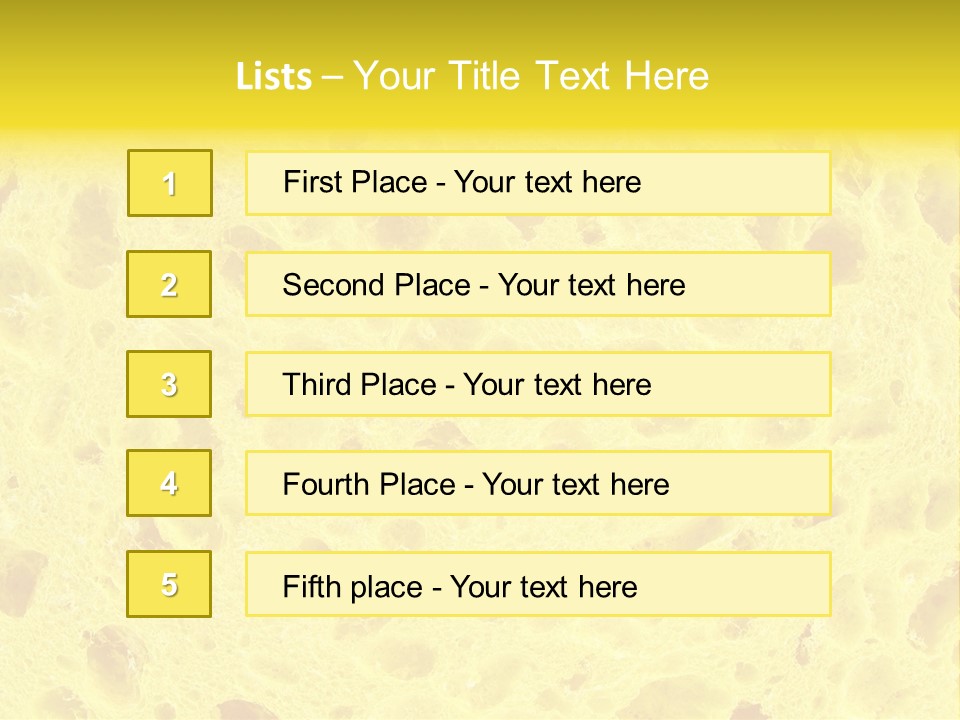 Sponge Surface PowerPoint Template