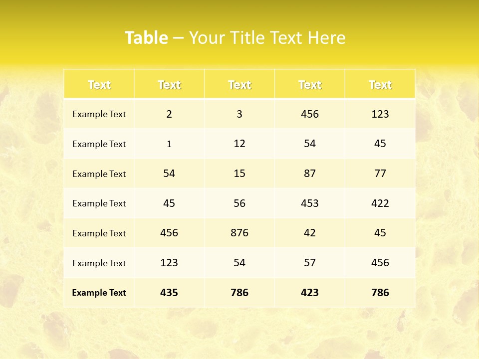 Sponge Surface PowerPoint Template