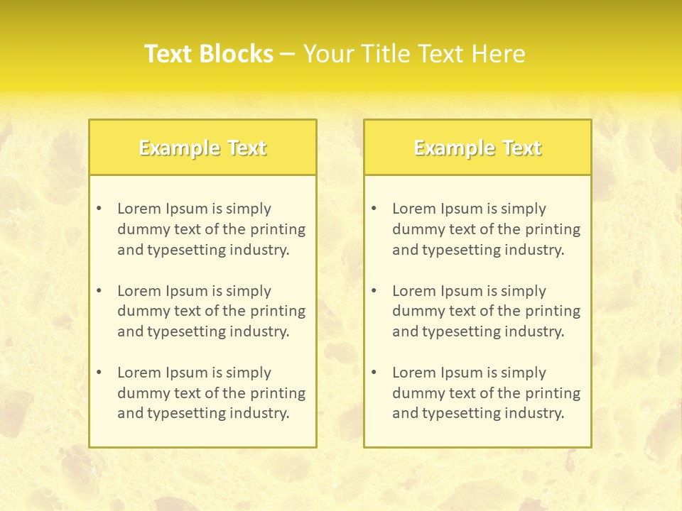 Sponge Surface PowerPoint Template