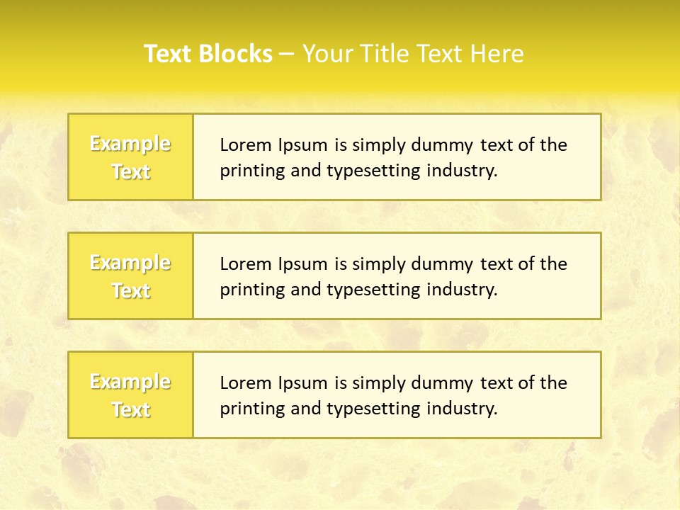 Sponge Surface PowerPoint Template