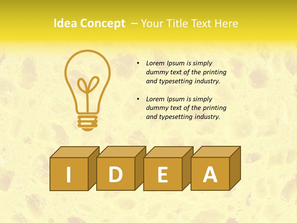 Sponge Surface PowerPoint Template