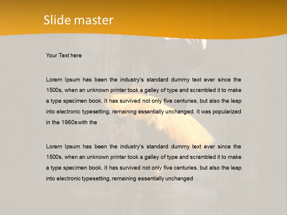 Modern Dance Poses PowerPoint Template