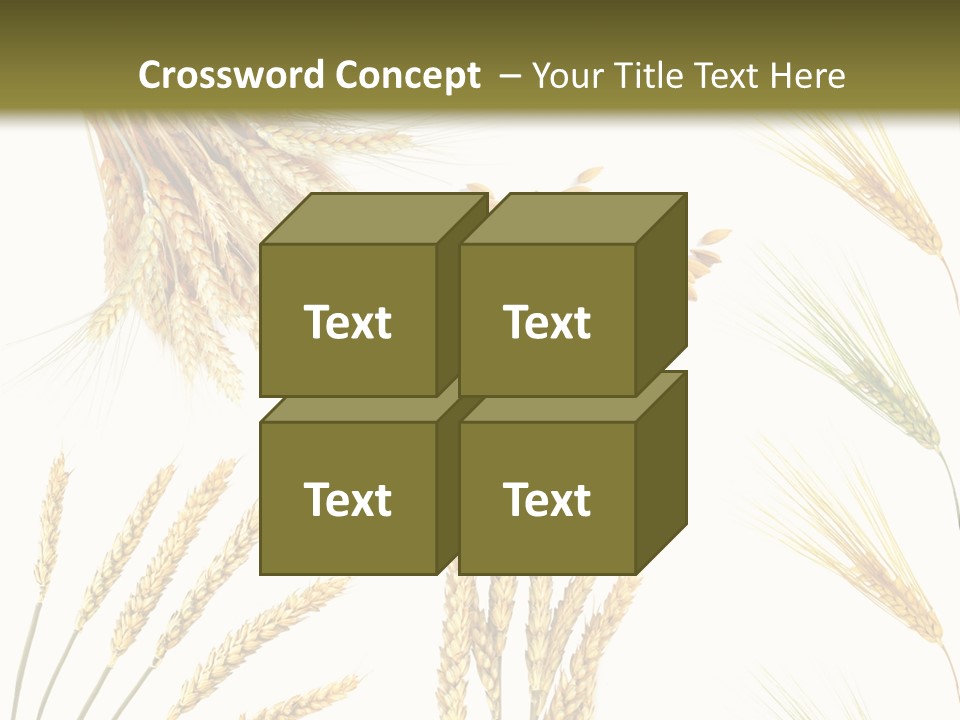 Dry Hay Wheat PowerPoint Template