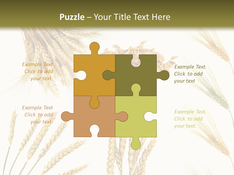 Dry Hay Wheat PowerPoint Template