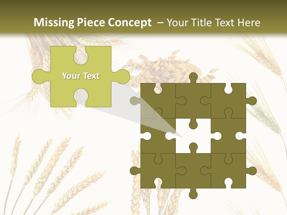 Dry Hay Wheat PowerPoint Template
