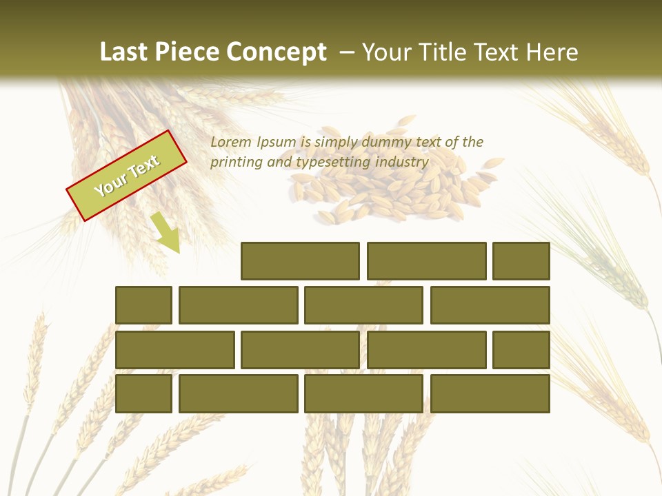 Dry Hay Wheat PowerPoint Template