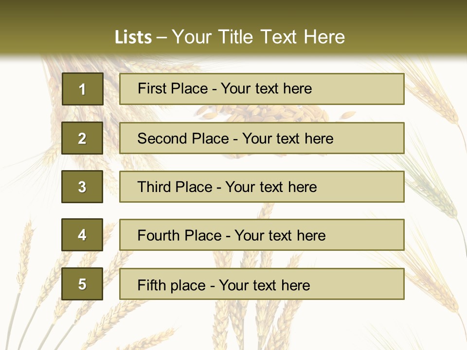 Dry Hay Wheat PowerPoint Template
