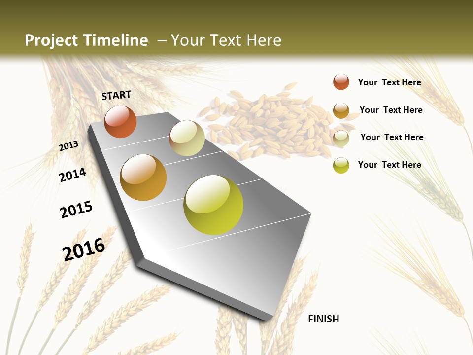 Dry Hay Wheat PowerPoint Template