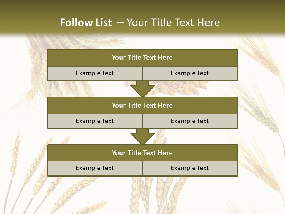Dry Hay Wheat PowerPoint Template
