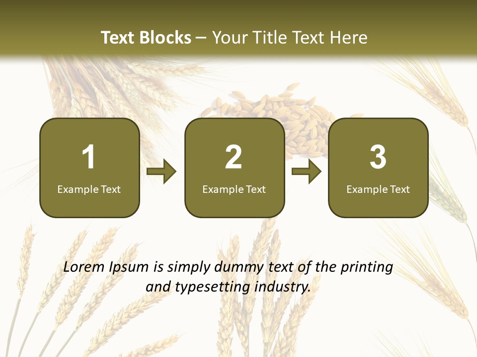 Dry Hay Wheat PowerPoint Template