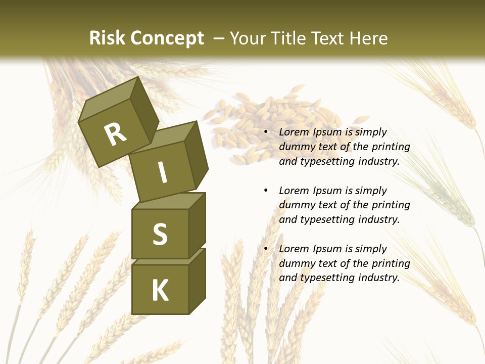 Dry Hay Wheat PowerPoint Template