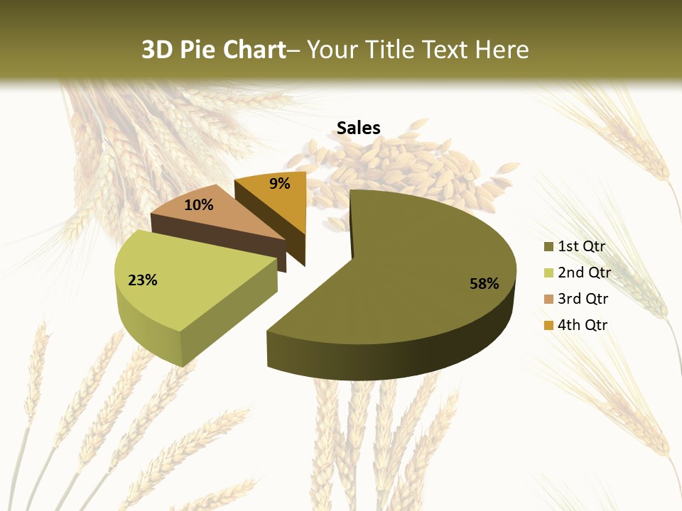 Dry Hay Wheat PowerPoint Template