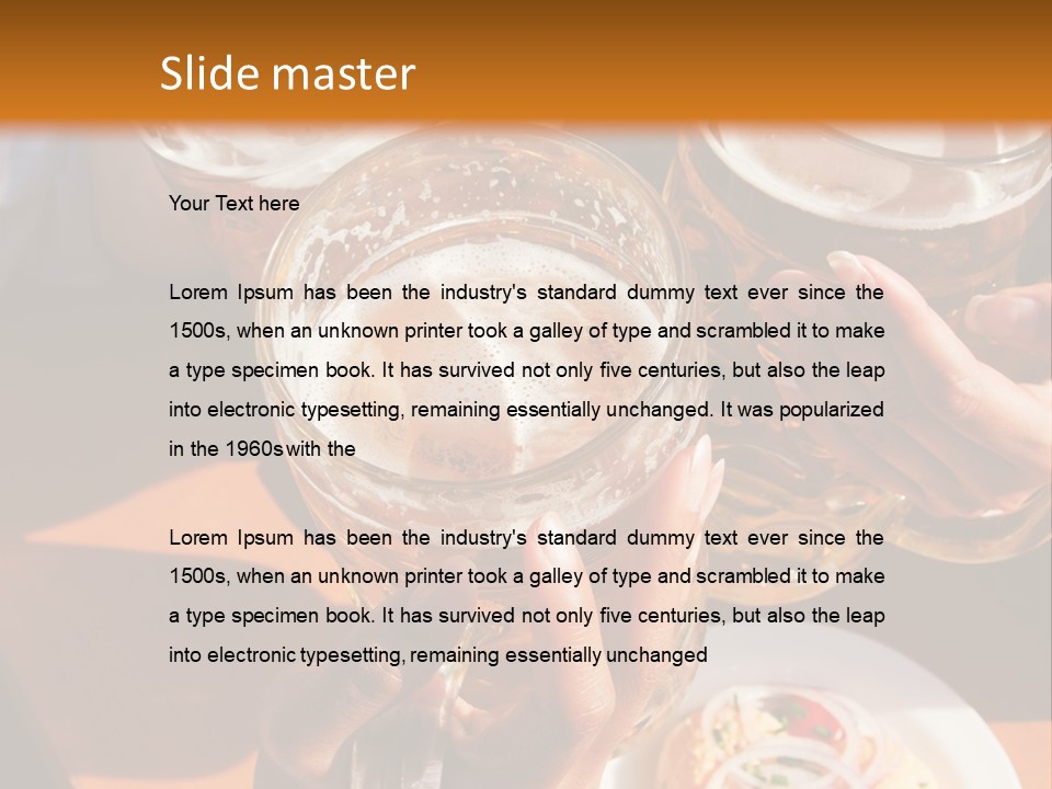 Germany Glass Tracht PowerPoint Template