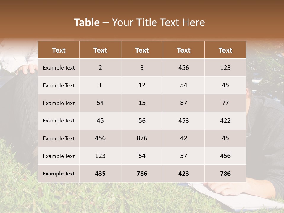 University Students Reading PowerPoint Template