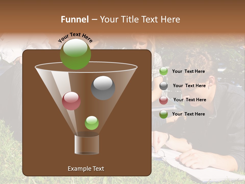 University Students Reading PowerPoint Template