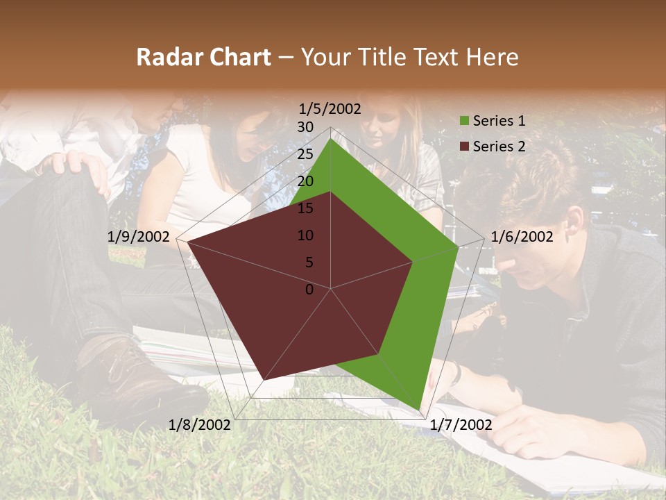 University Students Reading PowerPoint Template