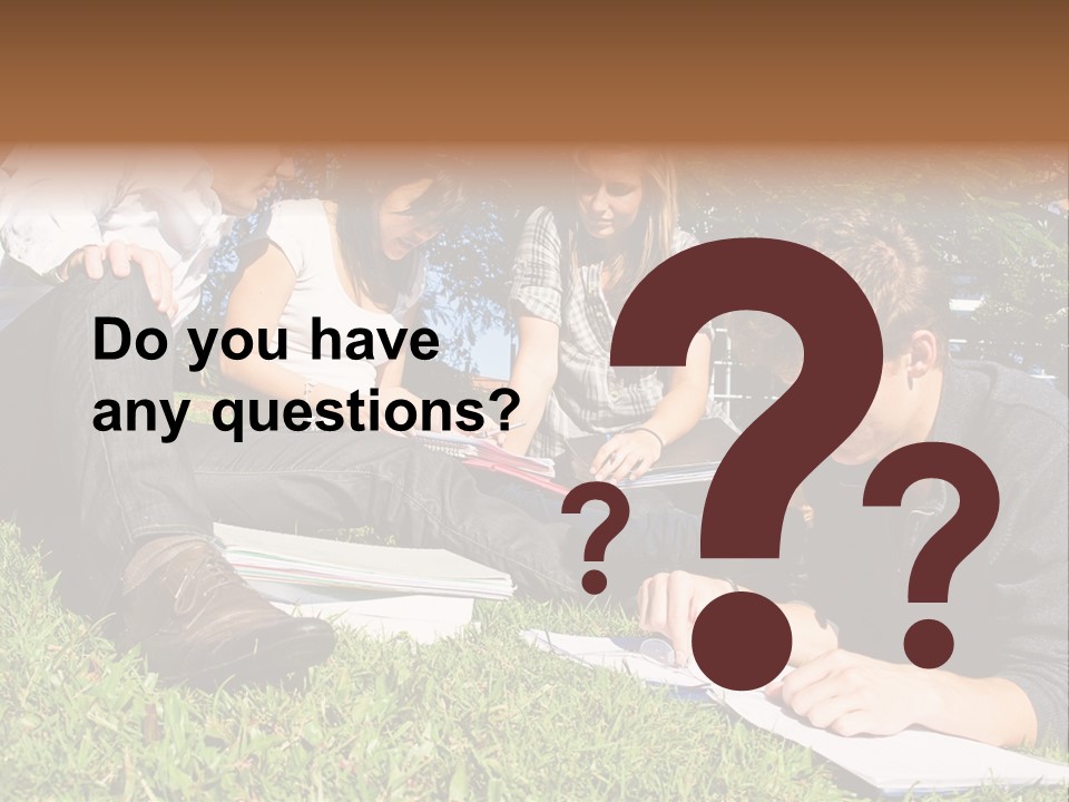 University Students Reading PowerPoint Template