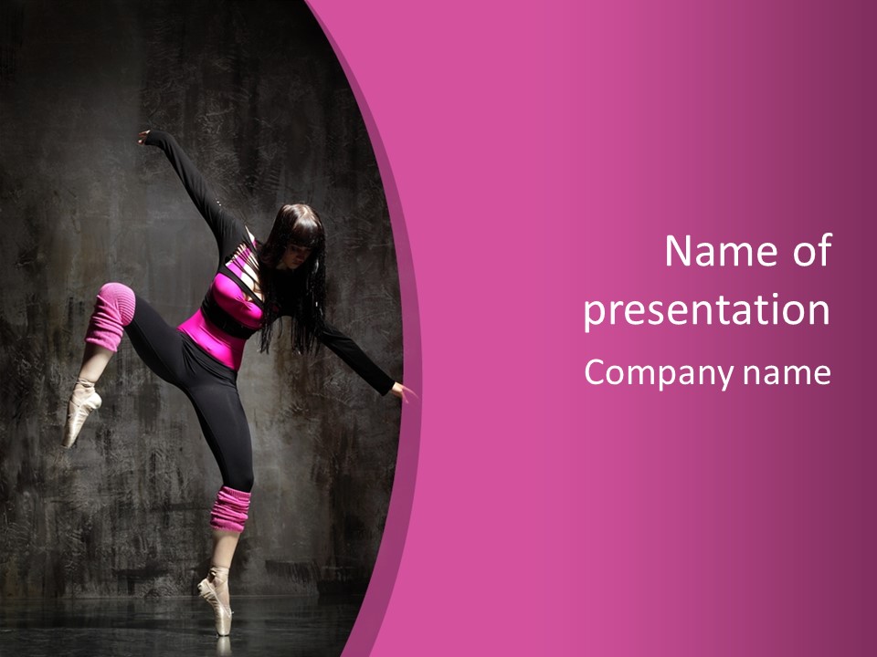 Modern Dancer Poses PowerPoint Template