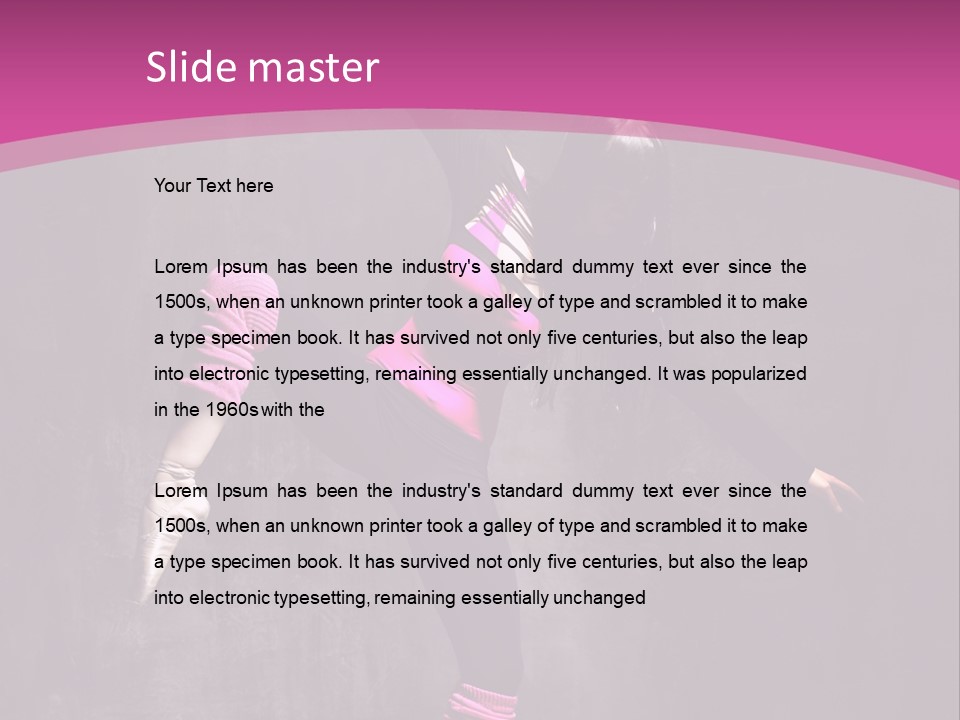 Modern Dancer Poses PowerPoint Template