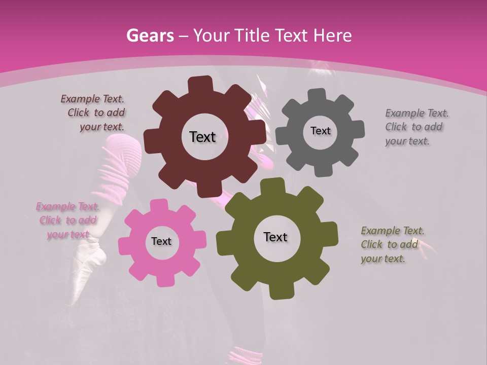 Modern Dancer Poses PowerPoint Template