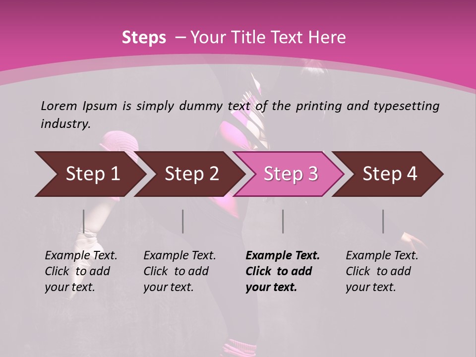 Modern Dancer Poses PowerPoint Template