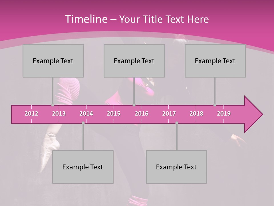 Modern Dancer Poses PowerPoint Template