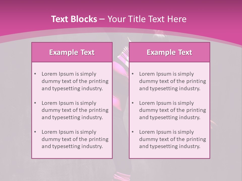 Modern Dancer Poses PowerPoint Template