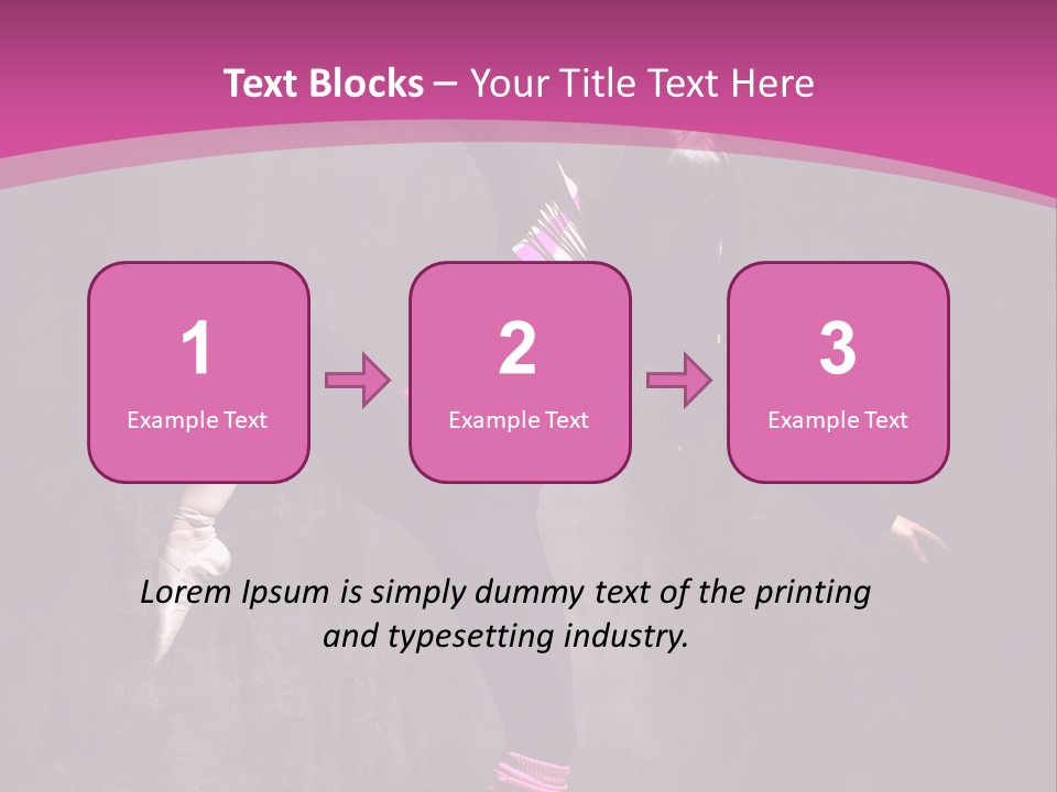 Modern Dancer Poses PowerPoint Template