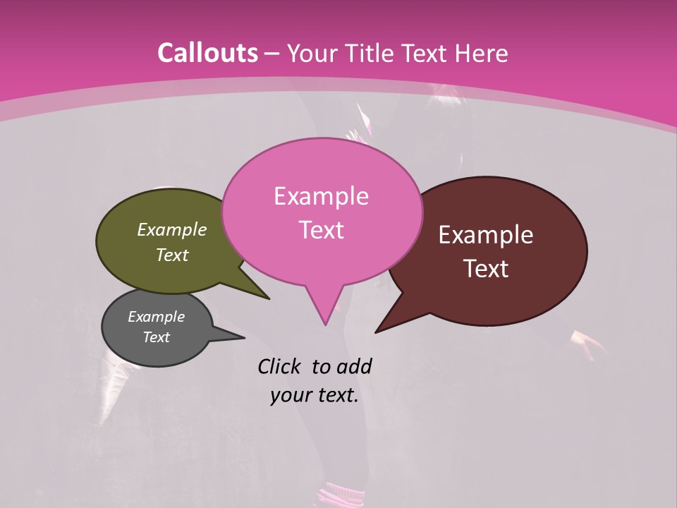 Modern Dancer Poses PowerPoint Template