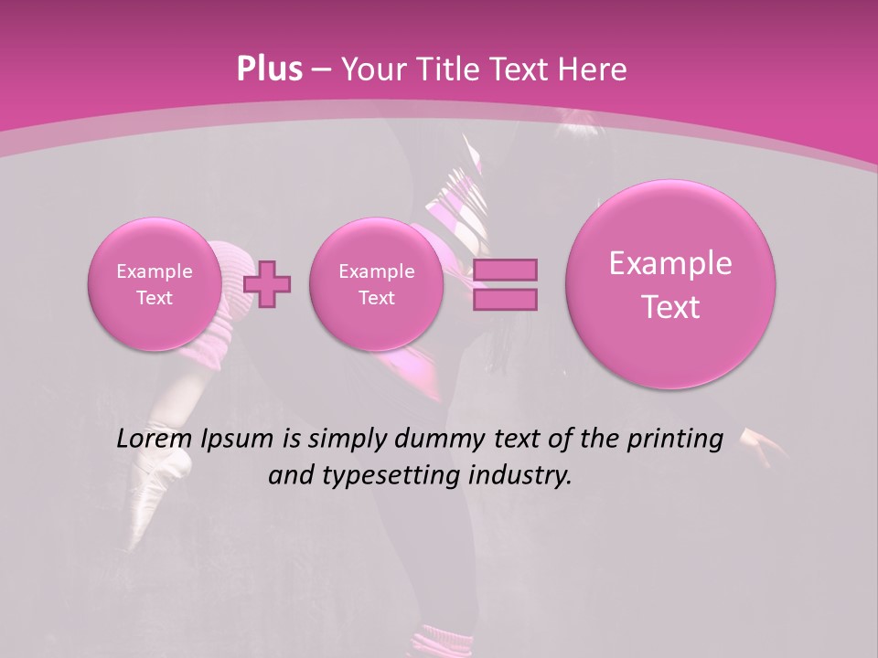 Modern Dancer Poses PowerPoint Template