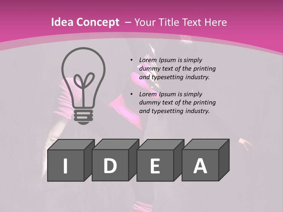 Modern Dancer Poses PowerPoint Template