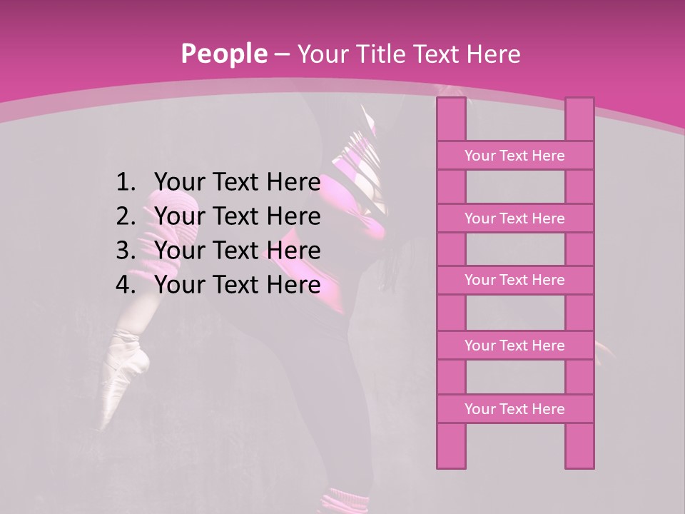 Modern Dancer Poses PowerPoint Template