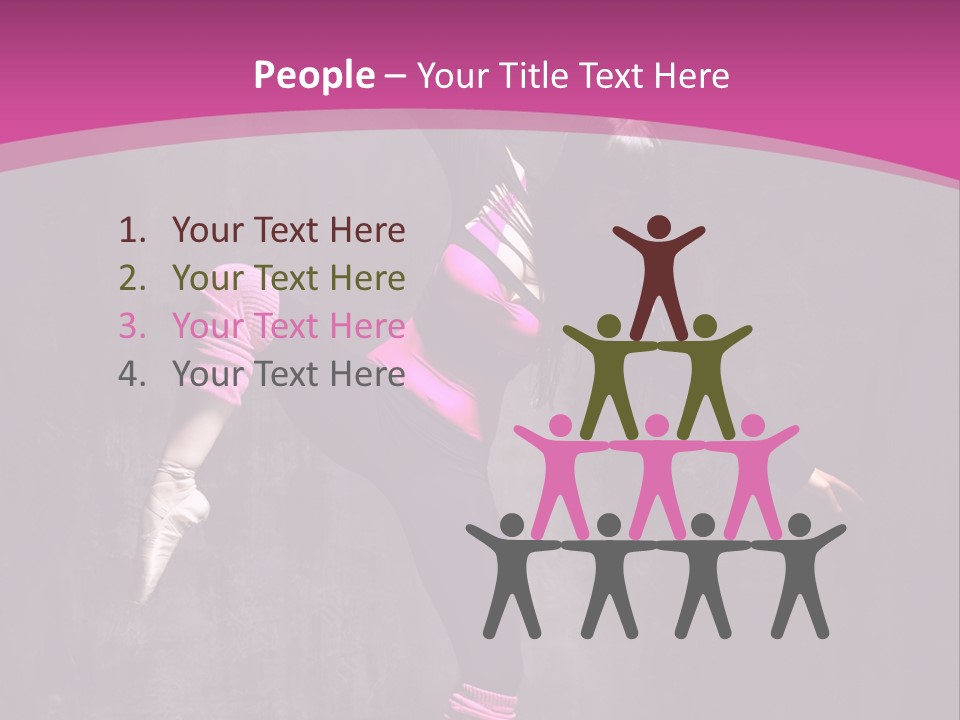 Modern Dancer Poses PowerPoint Template