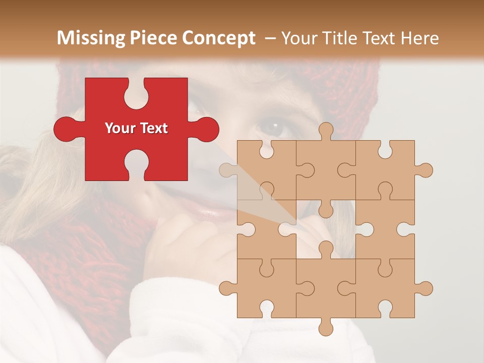 Portrait Young Childhood PowerPoint Template