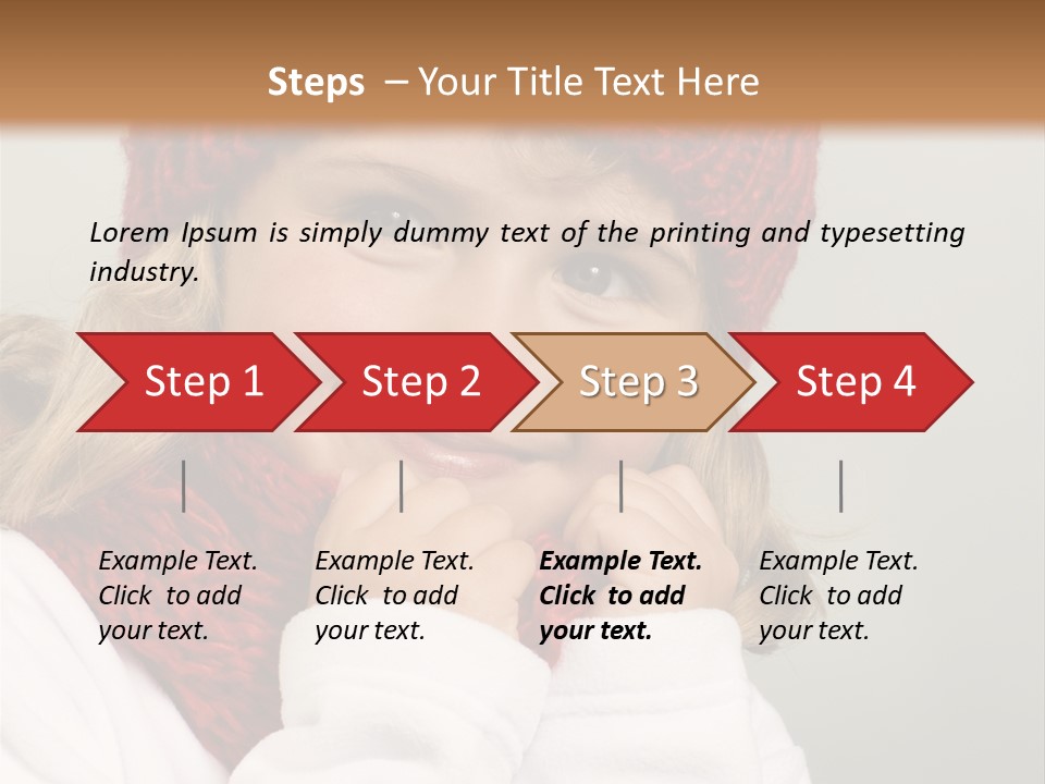 Portrait Young Childhood PowerPoint Template