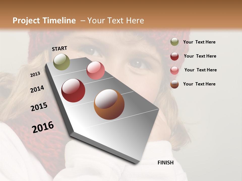 Portrait Young Childhood PowerPoint Template