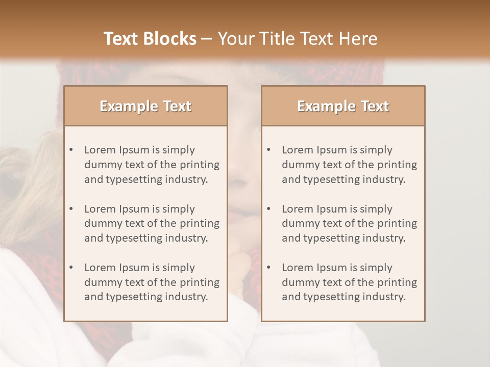 Portrait Young Childhood PowerPoint Template