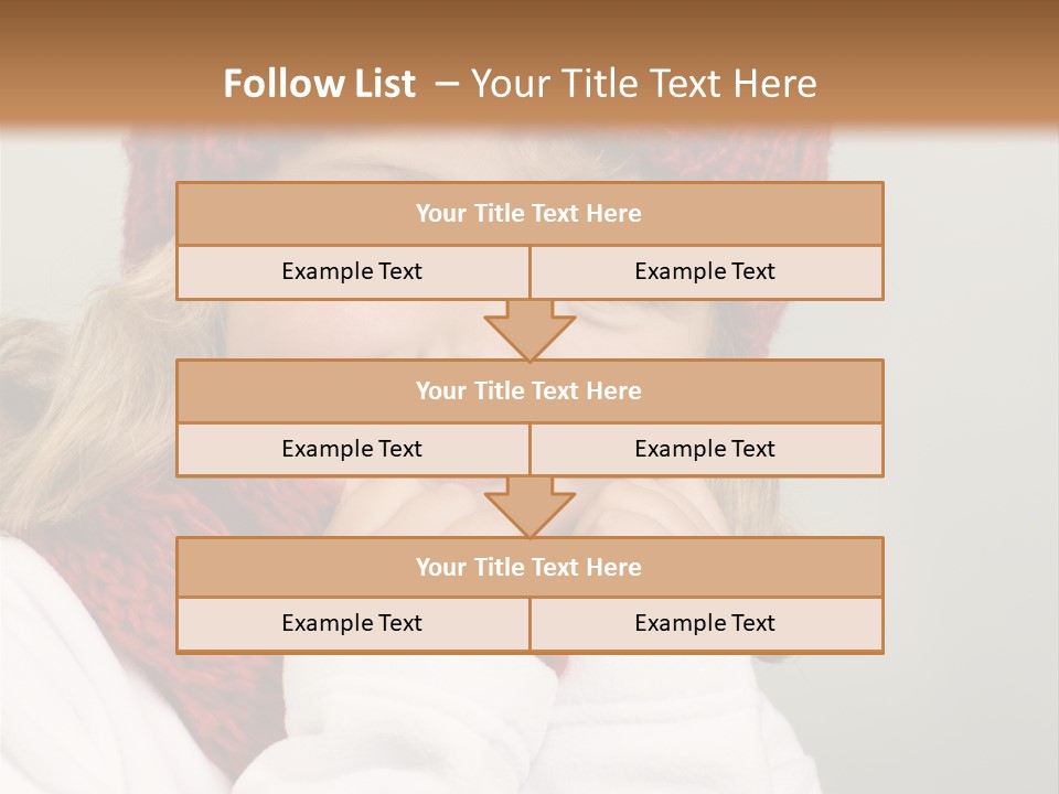 Portrait Young Childhood PowerPoint Template