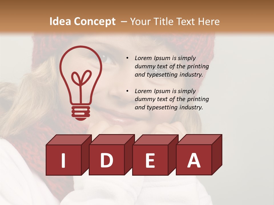 Portrait Young Childhood PowerPoint Template