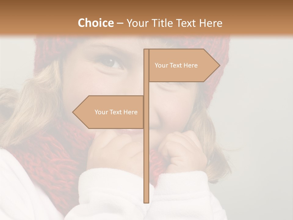 Portrait Young Childhood PowerPoint Template