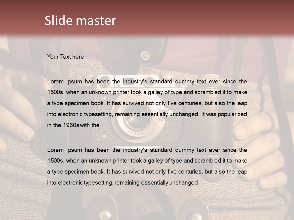 Vintage Picture Light PowerPoint Template