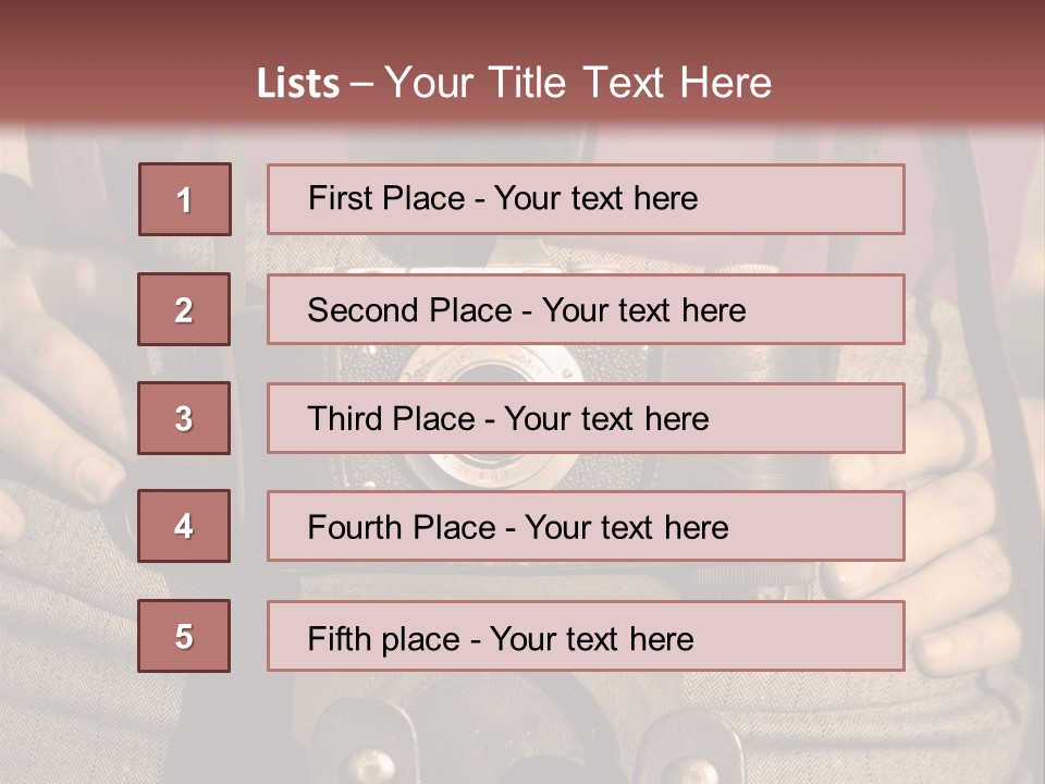Vintage Picture Light PowerPoint Template