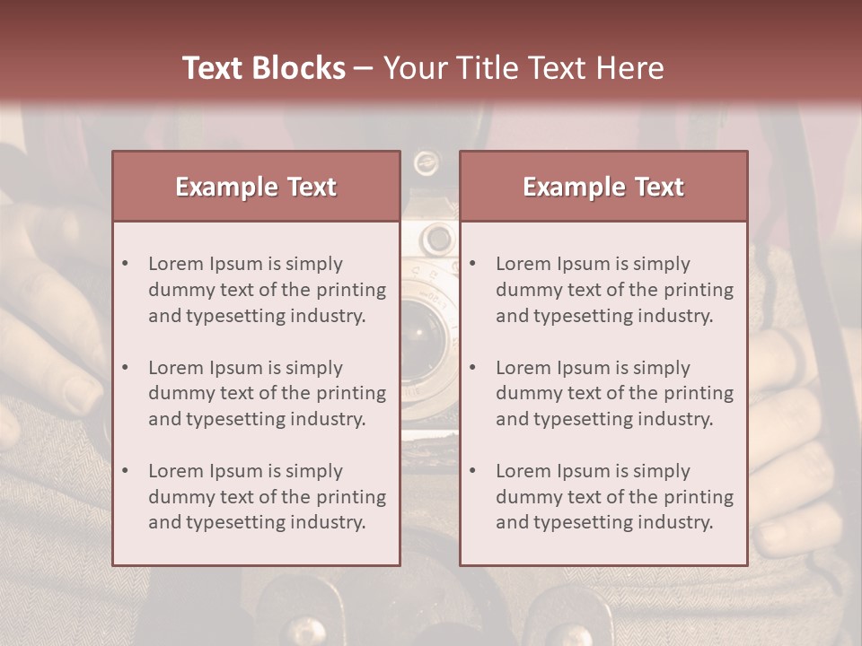 Vintage Picture Light PowerPoint Template