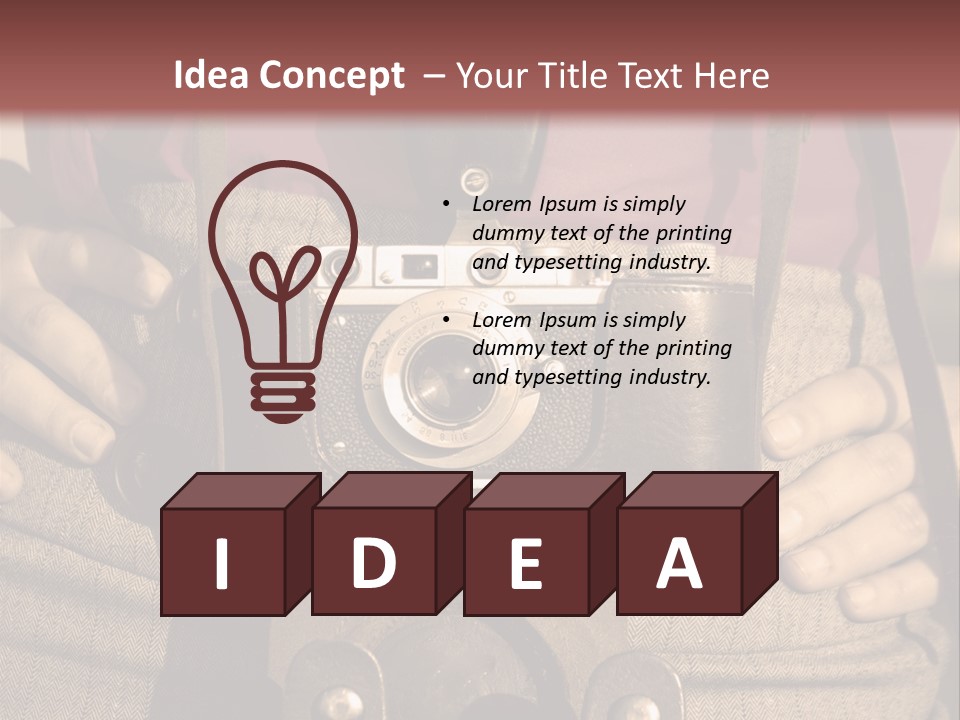 Vintage Picture Light PowerPoint Template