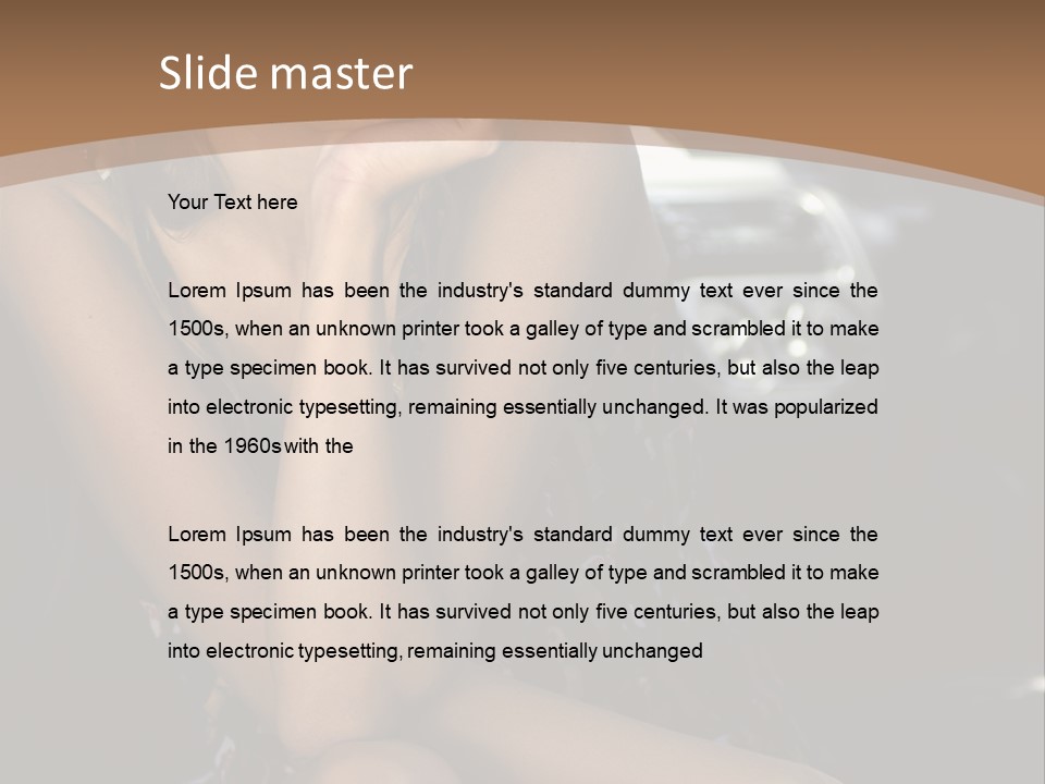 Makeup Fine Car PowerPoint Template