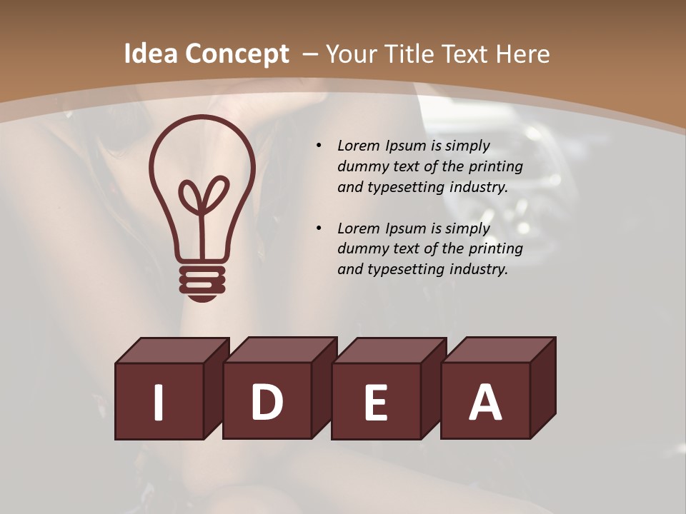 Makeup Fine Car PowerPoint Template